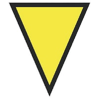 ユニット ユニット マジックテープ付三角旗黄地文字無 ターポリン 300×260 37254 1枚