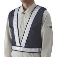 ユニット ユニット 反射ベストスタンダード型紺地白反射L 37952 1着