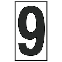 ユニット ユニット 予告・説明看板日付マグネット9 高輝度マグネット 55×30mm