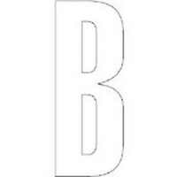 ユニット ユニット アルファベットB (白)・合成ゴム・1文字300X150
