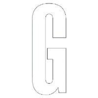 ユニット ユニット アルファベットG (白)・合成ゴム・1文字300X150 835097W 1枚