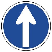 ユニット ユニット 規制標識(311C)指定方向進行禁止 アルミ 600Фmm