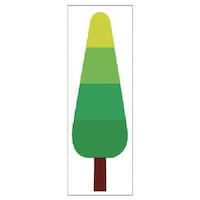 ユニット ユニット ジョイシール グラデーションツリー 1200×400mm 91421 1枚