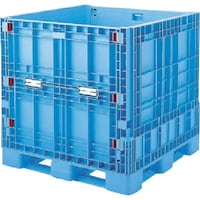 岐阜プラスチック工業 RISU 樹脂製 355856 パレットボックスBJBS・1111X110折りたたみ 青 BJBS1111X110 1個