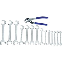 スナップオンツールズ WILLIAMS ミニオープンエンドレンチ・プライヤーセット 10本 インチ JHWMWS1115 1S(15丁)