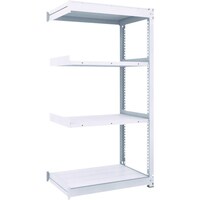 トラスコ中山 TRUSCO TUG型中量棚300kg 連結 900X476XH1800 4段 TUG30063S4B 1台