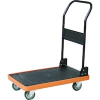 トラスコ中山 TRUSCO MKP樹脂製台車 折りたたみ式 906X616 ウレタン MKP301U 1台