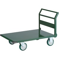 トラスコ中山 TRUSCO 鋼鉄製運搬車 1200X750 Φ200ウレタン車 緑 SH1NUGN 1台