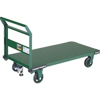 トラスコ中山 TRUSCO 鋼鉄製運搬車 1200X600 Φ150鋳物車輪 Lストッパー付 OH2LSS 1台