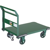 トラスコ中山 TRUSCO 鋼鉄製運搬車 900X600 Φ150鋳物車輪 Lストッパー付 OH2SS 1台