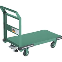 トラスコ中山 TRUSCO 鋼鉄製運搬車 800X450 Φ100鋳物車輪 Lストッパー付 OH3SS 1台