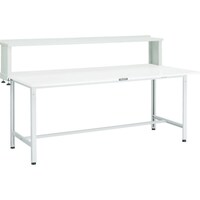 トラスコ中山 TRUSCO 軽荷重作業台(300kg)AE型 1800X750XH1044(全高) 上棚付 ヤンググリーン色 AE1800YURBYG 1台