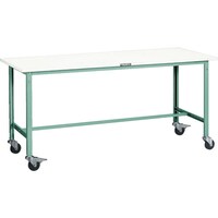 トラスコ中山 TRUSCO 軽荷重作業台(150kg)AE型 900X600XH845 φ100キャスター付 ホワイト色 RAE0960C100W 1台