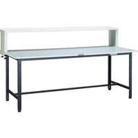 トラスコ中山 TRUSCO 軽荷重作業台(300kg)AE型 900X600XH1044(全高) 上棚付 ヤンググリーン色 RAE0960YURBYG 1台