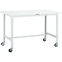 トラスコ中山 TRUSCO 軽荷重作業台(150kg)AE型 1800X900XH808 φ75キャスター付 ヤンググリーン色 RAE1809C75YG 1台