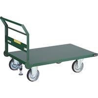 トラスコ中山 TRUSCO 鋼鉄製運搬車 1200X750 導電性キャスター Lストッパー付 SH1NESS 1台