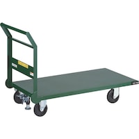 トラスコ中山 TRUSCO 鋼鉄製運搬車 1200X600 Φ150エアキャスター Lストッパー付 SH2LNACSS 1台