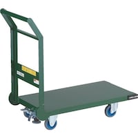 トラスコ中山 TRUSCO 鋼鉄製運搬車 800X450 Φ100エアキャスター Lストッパー付 SH3NACSS 1台