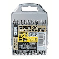 アネックスツール アネックス パワービット20本組 両頭 +2×65