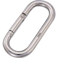 水本 水本 リングキャッチ ステンレス プチカラビナ(スタンダード型) 線径10mm 長さ88mm