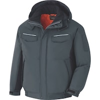 ミドリ安全 ミドリ安全 ベルデクセル 静電防水防寒ブルゾン チャコールグレー×ブラック S VE1051UES 1着