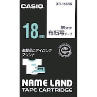 カシオ カシオ ネームランド用テープカートリッジ 布転写テープ 黒文字 18mm