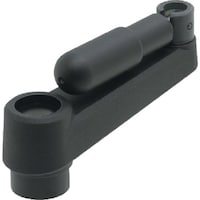 イマオ ELESA ボアードクランクハンドル(折り曲げ回転握り付き) BCHN130F 1個