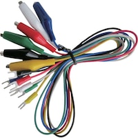 テイシン テイシン 端子付テストリード 50cm Y字端子⇔シールドクリップM (6本入)