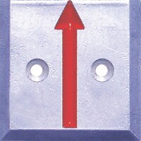 STS STS 境界用標示板(2穴・貼付用)SH5 (10枚入)