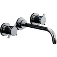 カクダイ KAKUDAI 壁付2ハンドル混合栓 125001 1個