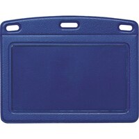 オープン工業 OP 名札用ケース レザー調 青 (10枚入)