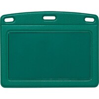 オープン工業 OP 名札用ケース レザー調 緑 (10枚入)