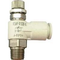 チヨダ チヨダ ファイブSUSスピードコントローラα白メーターアウト8mm・R1/4 FS8R02SCWO 1個