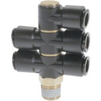 チヨダ チヨダ チューブ継手 フジ トリプルバンジョー(樹脂) 10mm R3/8