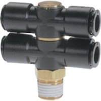 チヨダ チヨダ チューブ継手 フジ ダブルバンジョー(樹脂) 6mm R1/4