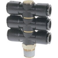 チヨダ チヨダ チューブ継手 フジ トリプルバンジョー(樹脂) 6mm R1/4