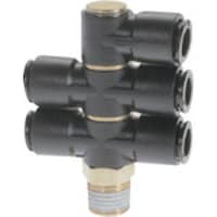 チヨダ チヨダ チューブ継手 フジ トリプルバンジョー(樹脂) 8mm R1/8