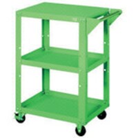 大阪製罐 OS パワフルワゴン グリーン 間口550×奥行420×高さ813mm PFW543 1台