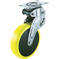 ユーエイキャスター ユーエイ プレート式 自在 クッションキャスター 帯電防止ウレタン 車輪径125mm NPタイプ NPG型 取付寸法82×40 NPG125SUE3 1個