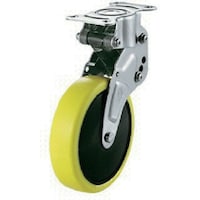 ユーエイキャスター ユーエイ プレート式 固定 クッションキャスター 帯電防止ウレタン 車輪径125mm NPタイプ NPR型 取付寸法82×40 NPR125SUE3 1個