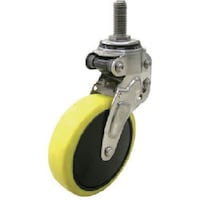 ユーエイキャスター ユーエイ ねじ込み式 自在 クッションキャスター 帯電防止ウレタン 車輪径125mm NPタイプ NPT型 ネジ寸法M12×35ピッチ1.75 NPT125SUE3M1235 1個