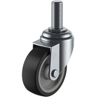 ユーエイキャスター ユーエイ ねじ込み式 自在 キャスター ゴム 車輪径75mm Sタイプ ST型 ネジ寸法M16×40ピッチ2