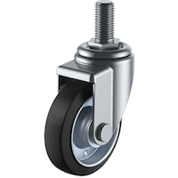 ユーエイキャスター ユーエイ ねじ込み式 自在 キャスター ゴム 車輪径125mm Jタイプ SJT型 ネジ寸法M16×40ピッチ2