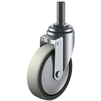 ユーエイキャスター ユーエイ ねじ込み式 自在 キャスター ウレタン 車輪径100mm Sタイプ ST特殊型 ネジ寸法M12×35ピッチ1.75