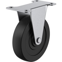 ユーエイキャスター ユーエイ プレート式 固定 ステンレスキャスター ゴム 車輪径75mm Eタイプ SUSER型 取付寸法56×28