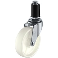 ユーエイキャスター ユーエイ 差し込み式 自在 キャスター ナイロン 車輪径40mm Lタイプ LTF型 パイプ径16