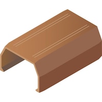 マサル工業 マサル ニュー・エフモール付属品 ジョイントカバー 1号 ブラウン