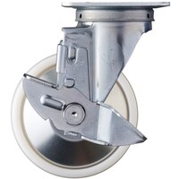 ハンマーキャスター ハンマー 旋回式ナイロン車輪(ローラーベアリング)125mm ストッパー付