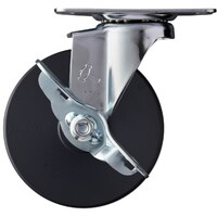 ハンマーキャスター ハンマー Eシリーズ旋回式MCナイロン車輪 100mm ストッパー付