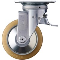 ハンマーキャスター ハンマー スイッチキャスター ウレタン車輪(ローラーベアリング)125mm